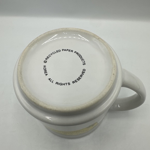 John Richard Allen Coffee Mug. VTG Holiday Santa Reindeer Recycled Paper Product - Picture 6 of 9